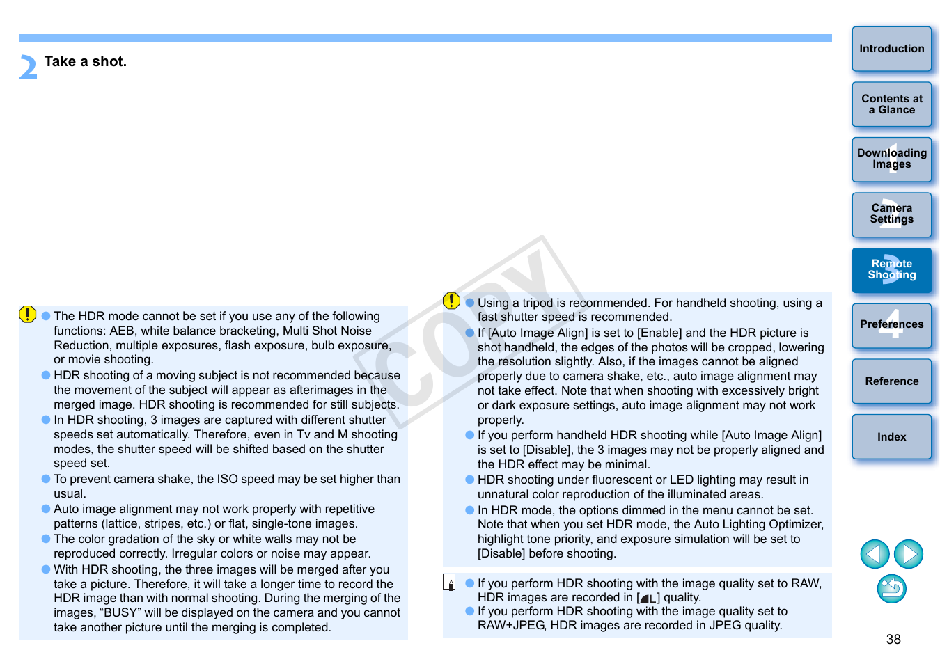 Cop y | Canon EOS Rebel SL1 18-55mm IS STM Lens Kit User Manual | Page 39 / 109