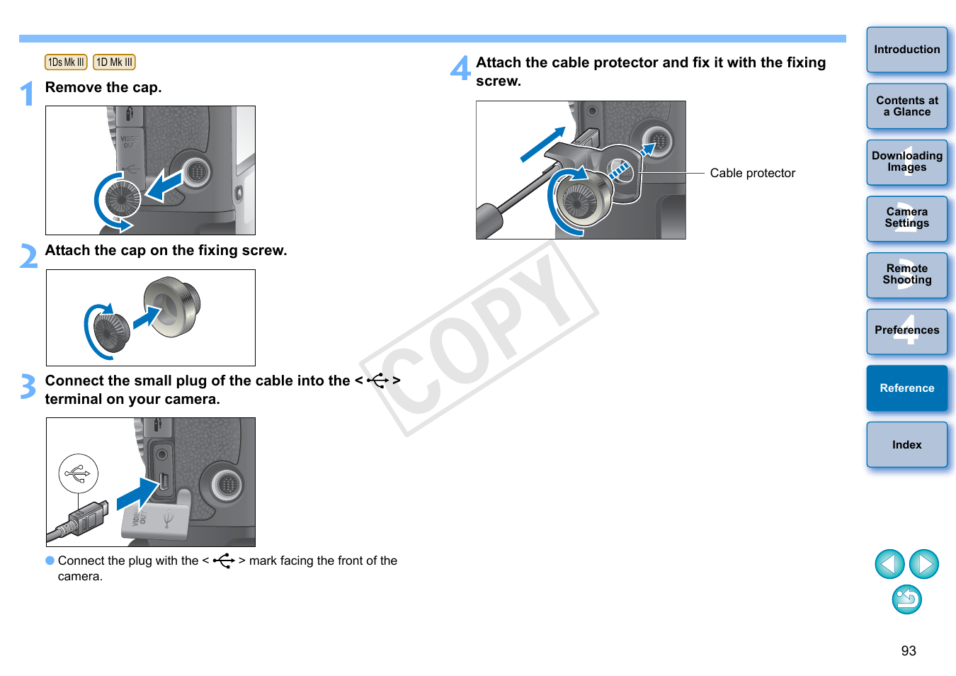 To p.93, Cop y | Canon EOS Rebel SL1 18-55mm IS STM Lens Kit User Manual | Page 94 / 109