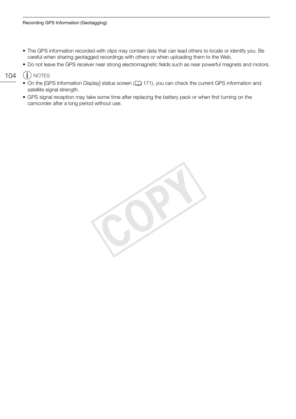 Cop y | Canon EOS C300 PL User Manual | Page 104 / 196
