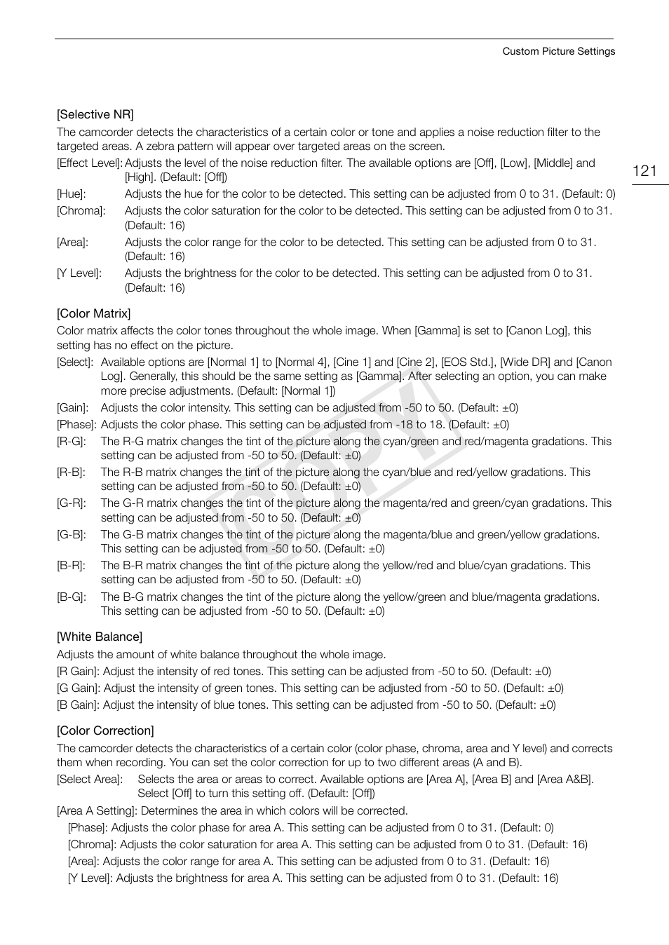 Cop y | Canon EOS C300 PL User Manual | Page 121 / 196