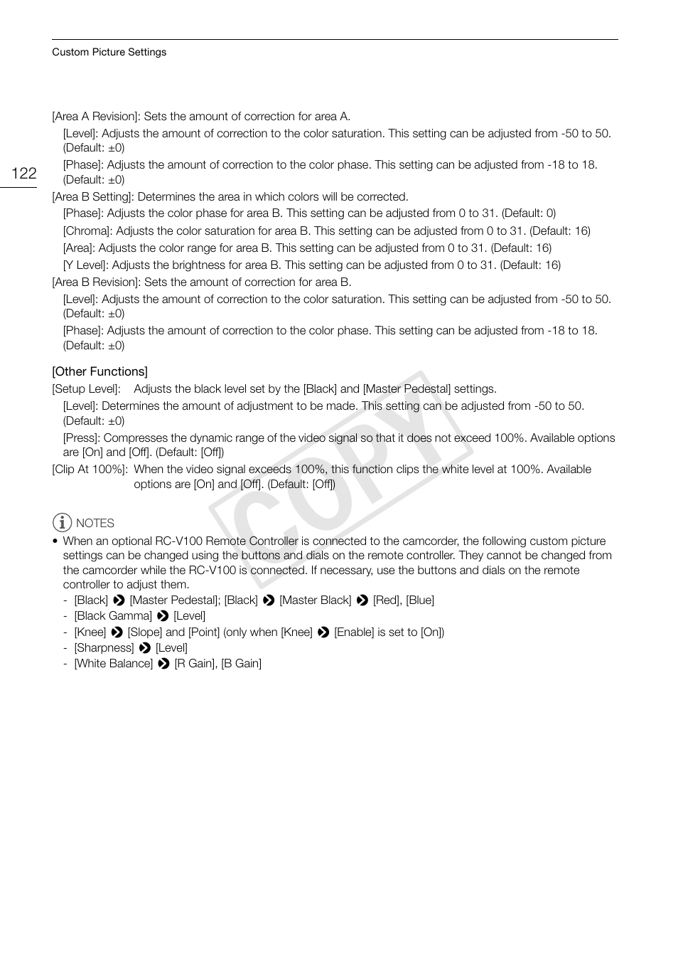 Cop y | Canon EOS C300 PL User Manual | Page 122 / 196