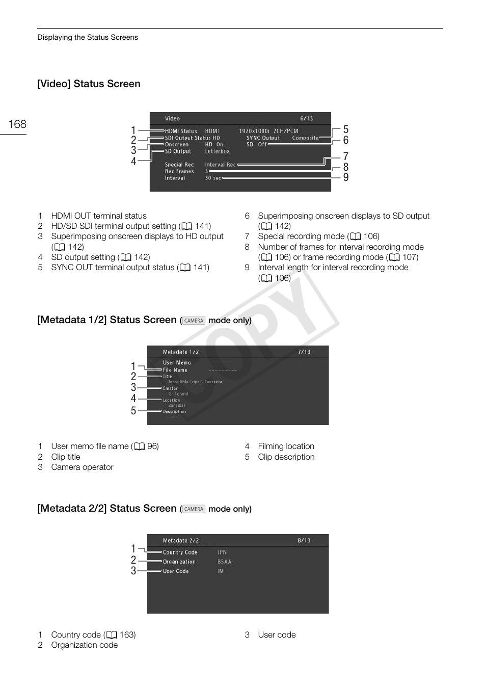 Cop y | Canon EOS C300 PL User Manual | Page 168 / 196