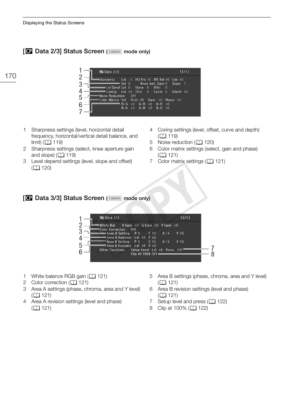 Cop y | Canon EOS C300 PL User Manual | Page 170 / 196