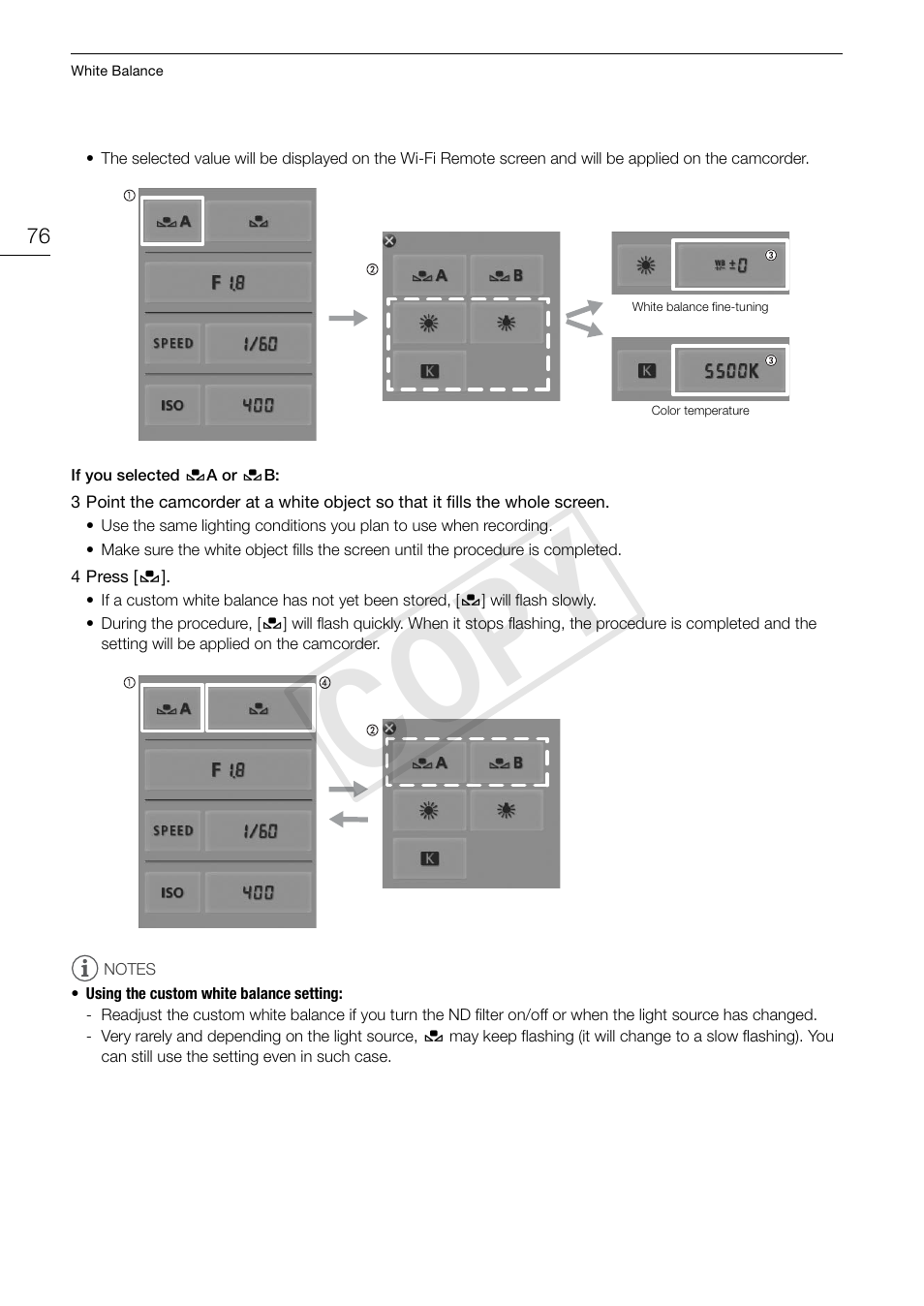 Cop y | Canon EOS C300 PL User Manual | Page 76 / 196