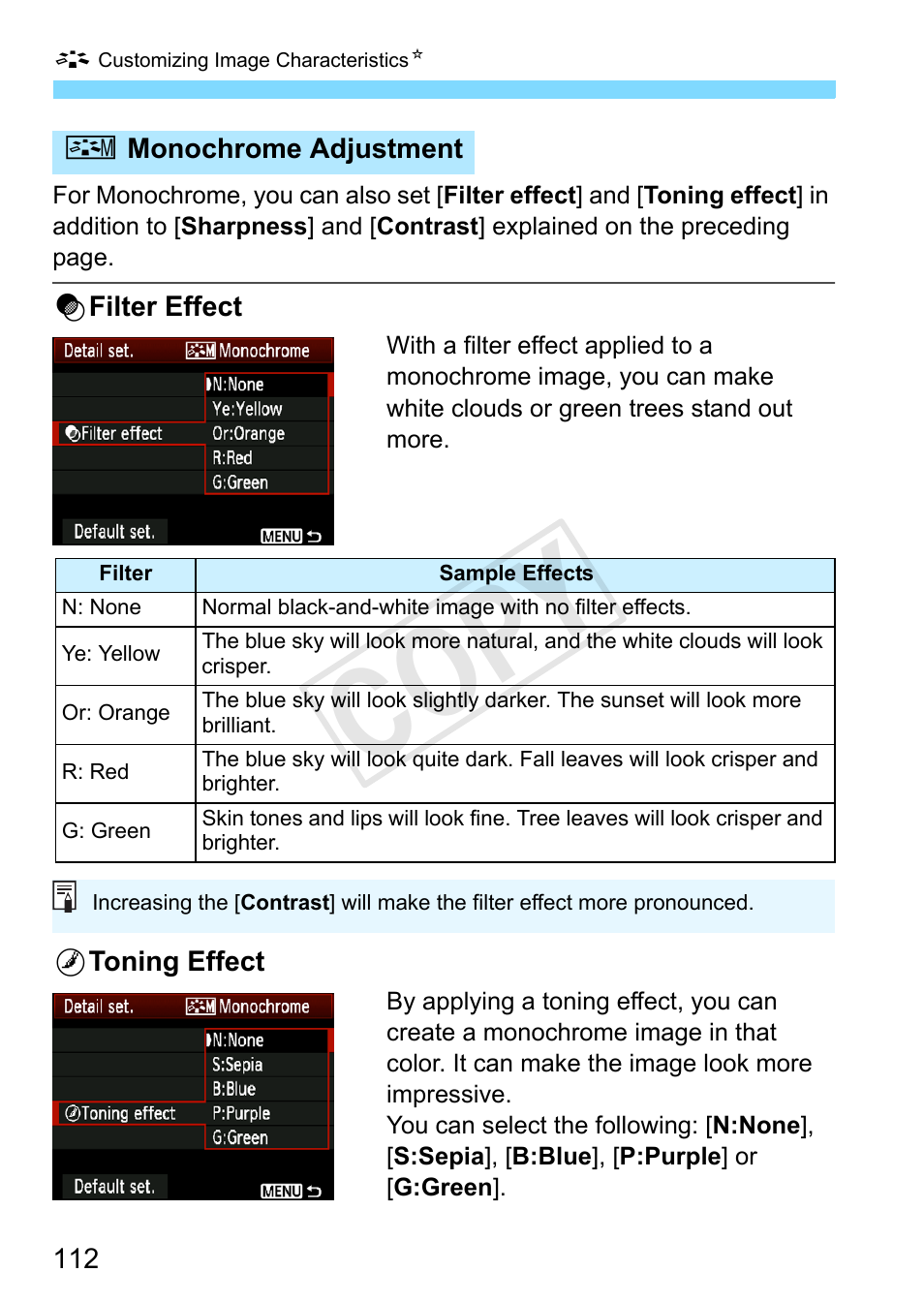 Cop y | Canon EOS Rebel T3 18-55mm IS II Lens Kit User Manual | Page 112 / 292