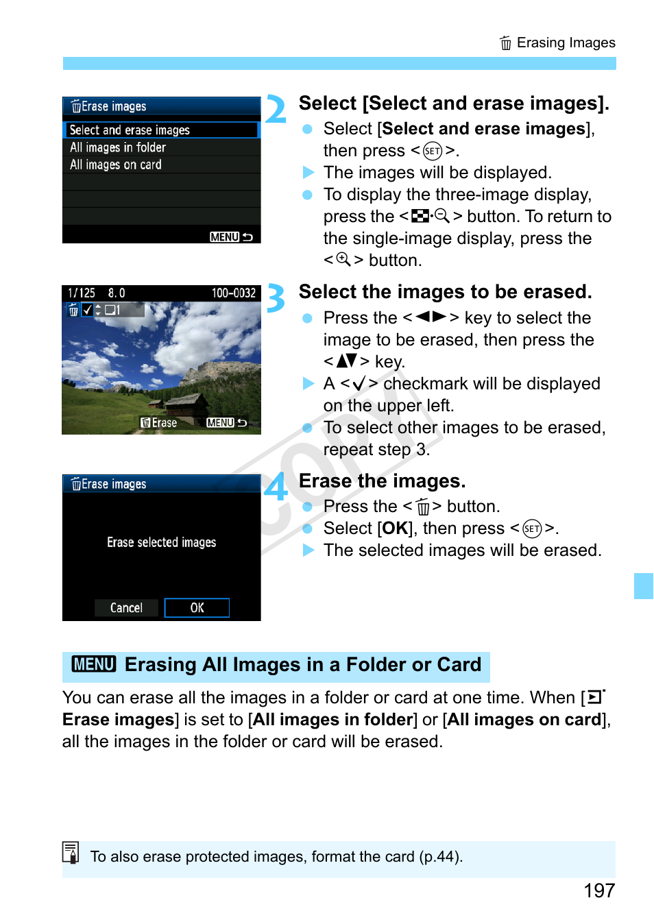 Cop y | Canon EOS Rebel T3 18-55mm IS II Lens Kit User Manual | Page 197 / 292