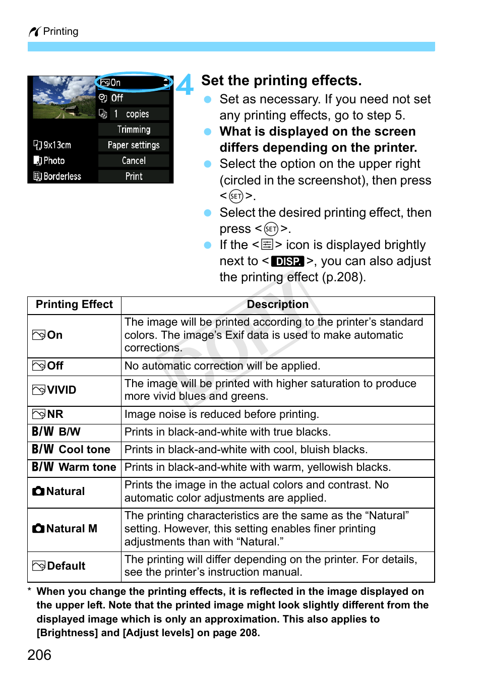 Cop y | Canon EOS Rebel T3 18-55mm IS II Lens Kit User Manual | Page 206 / 292