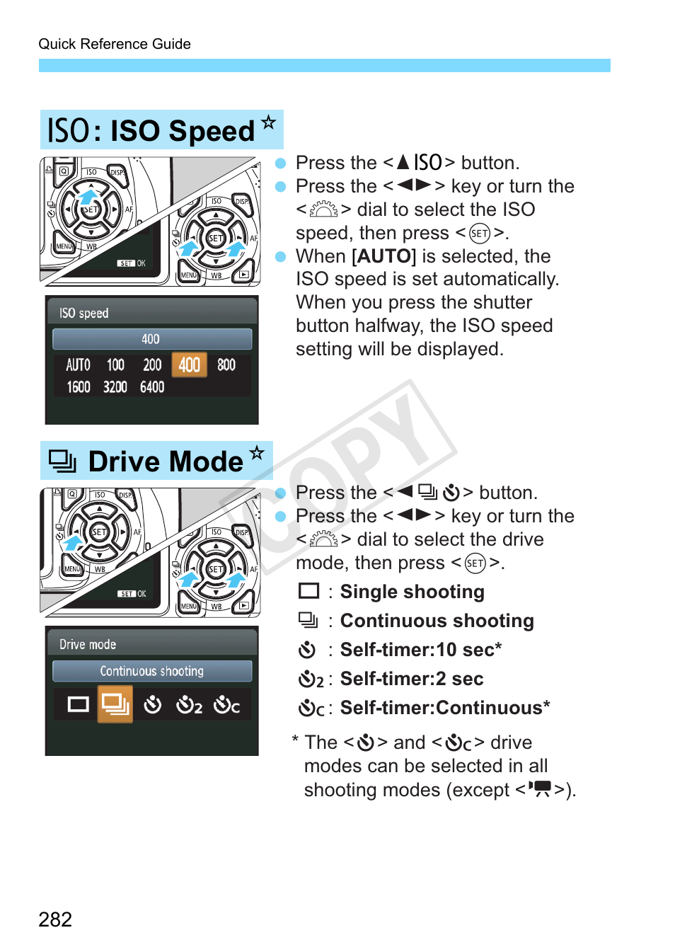 P.282, Cop y, Z : iso speed n | Drive mode n | Canon EOS Rebel T3 18-55mm IS II Lens Kit User Manual | Page 282 / 292