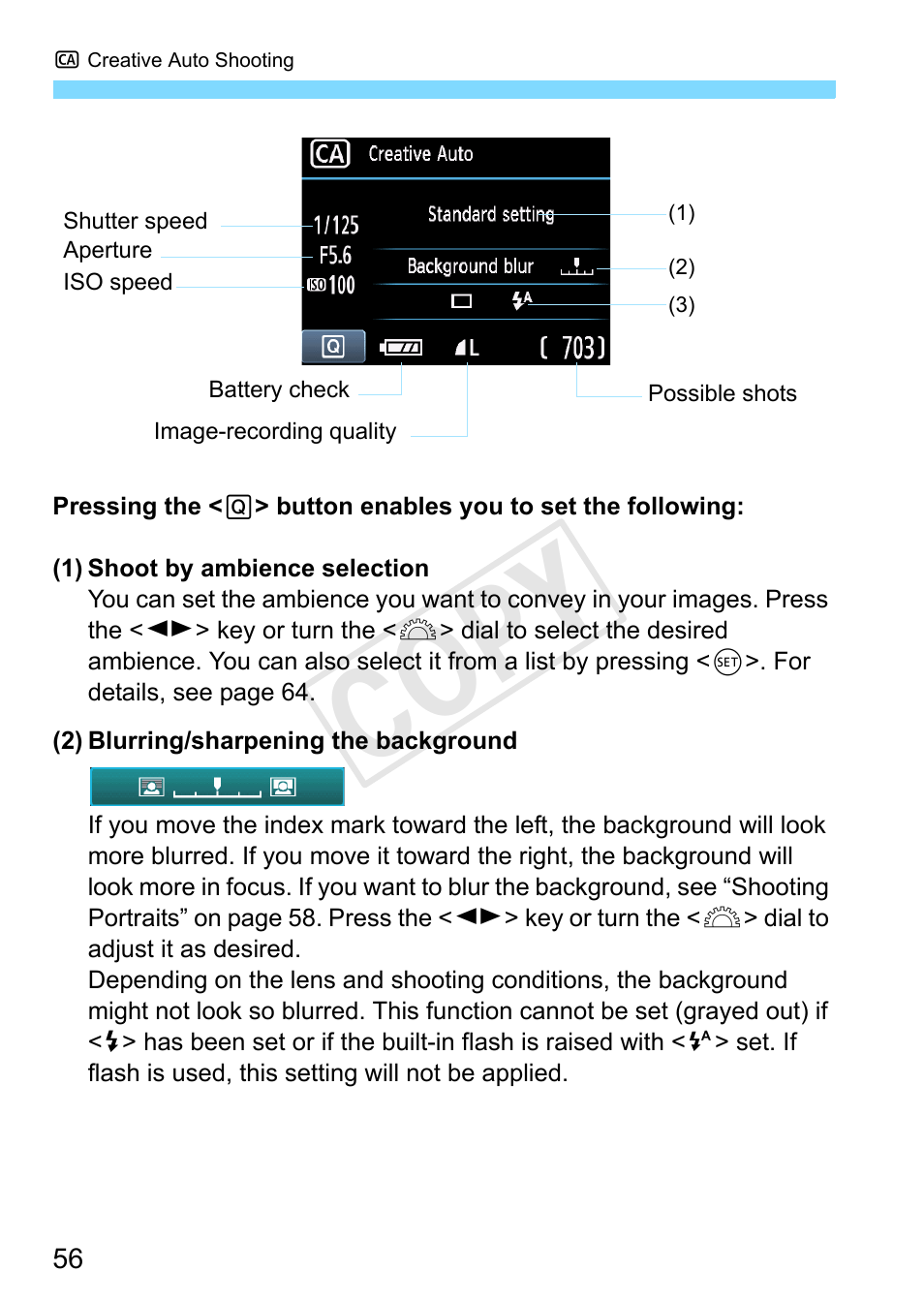 Cop y | Canon EOS Rebel T3 18-55mm IS II Lens Kit User Manual | Page 56 / 292