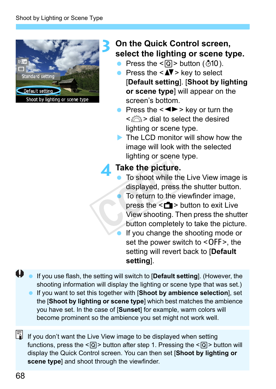 Cop y | Canon EOS Rebel T3 18-55mm IS II Lens Kit User Manual | Page 68 / 292