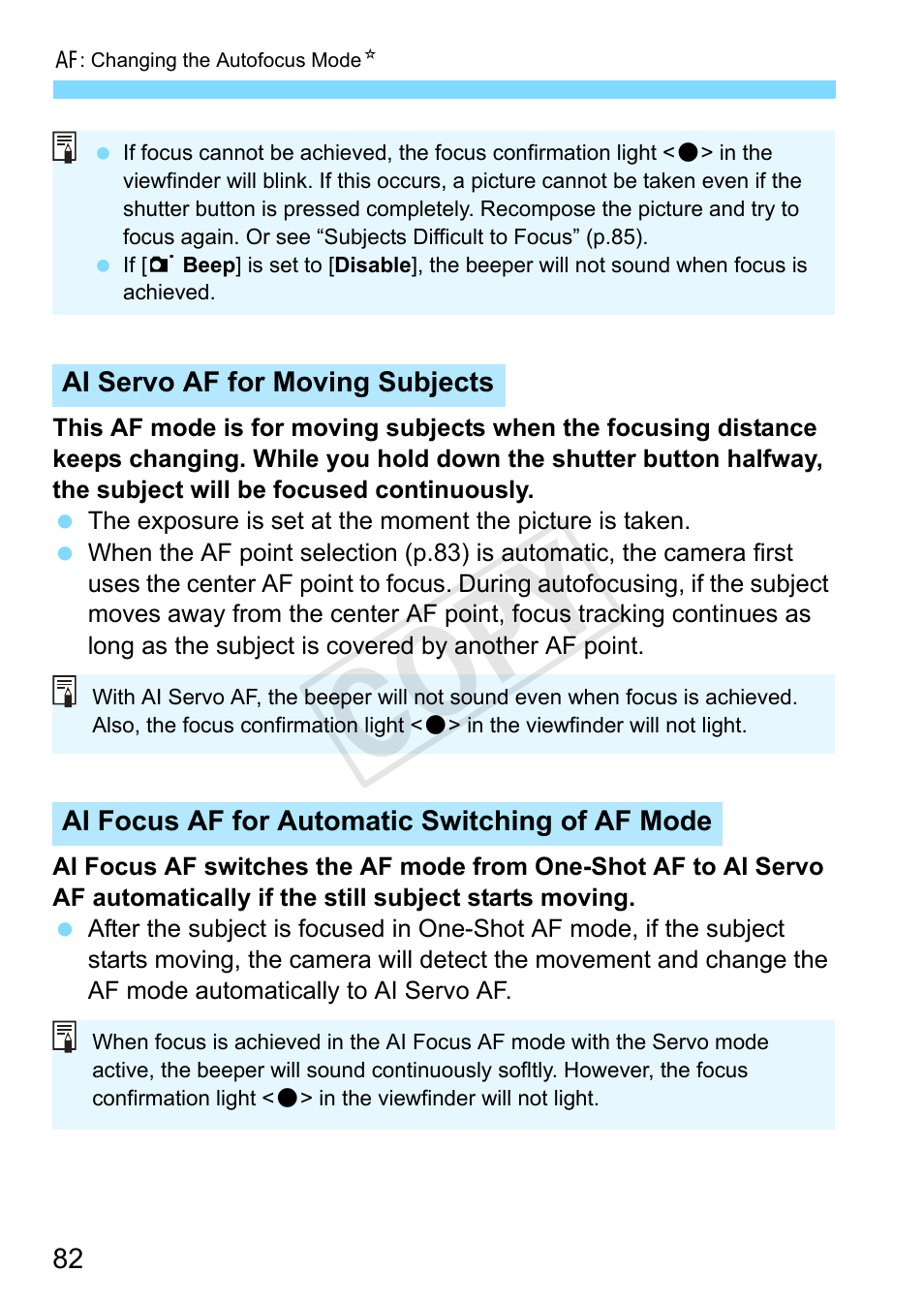 Cop y | Canon EOS Rebel T3 18-55mm IS II Lens Kit User Manual | Page 82 / 292