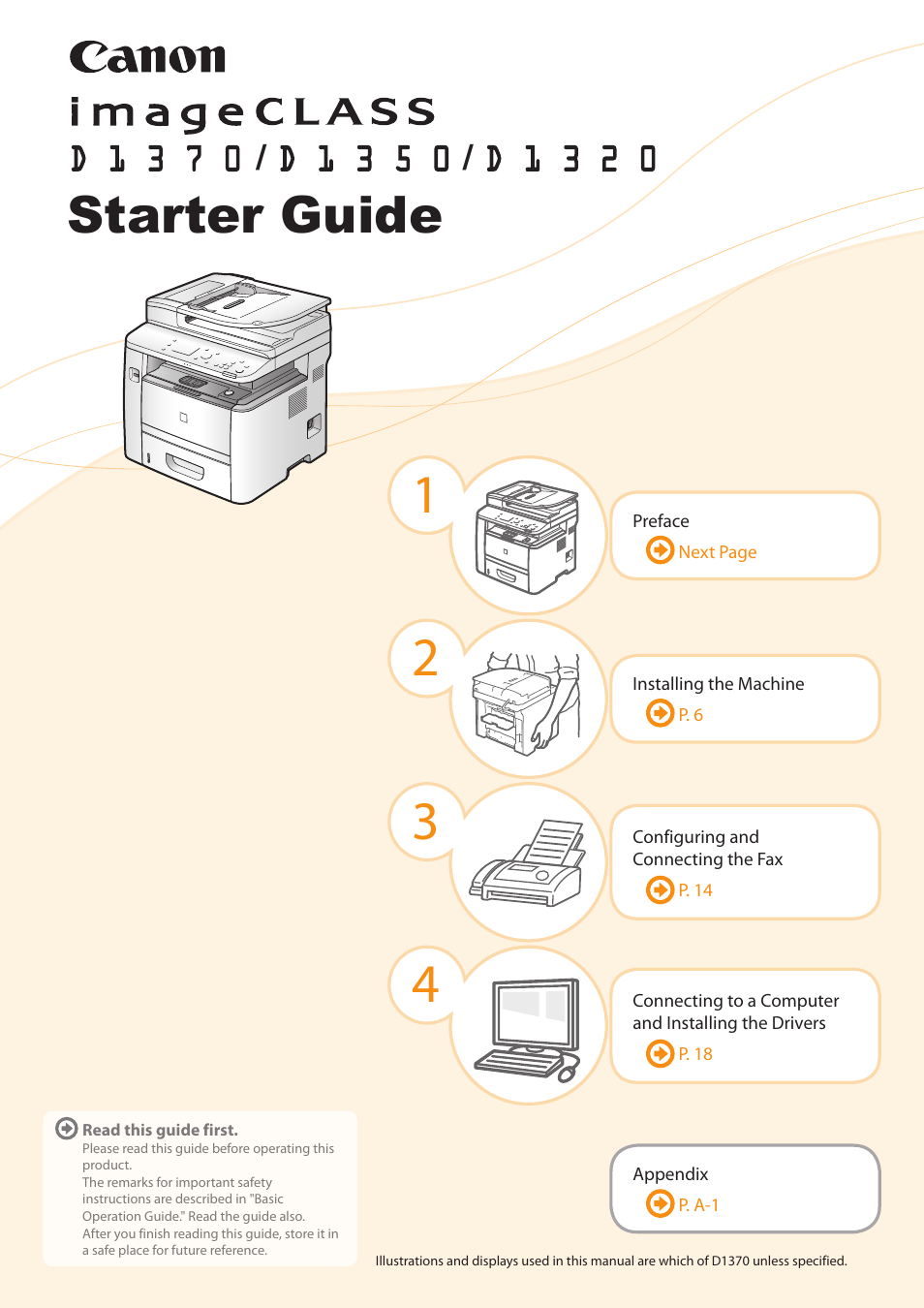 Canon imageCLASS D1350 User Manual | 36 pages