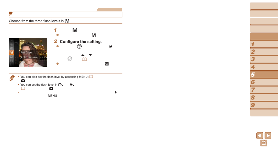 Adjusting the flash output | Canon PowerShot SX170 IS User Manual | Page 68 / 135