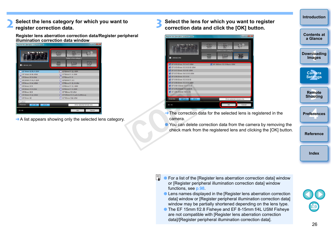 Cop y | Canon EOS Rebel SL1 18-55mm IS STM Lens Kit User Manual | Page 27 / 110