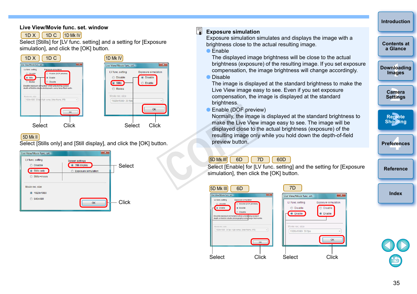 Cop y | Canon EOS Rebel SL1 18-55mm IS STM Lens Kit User Manual | Page 36 / 110