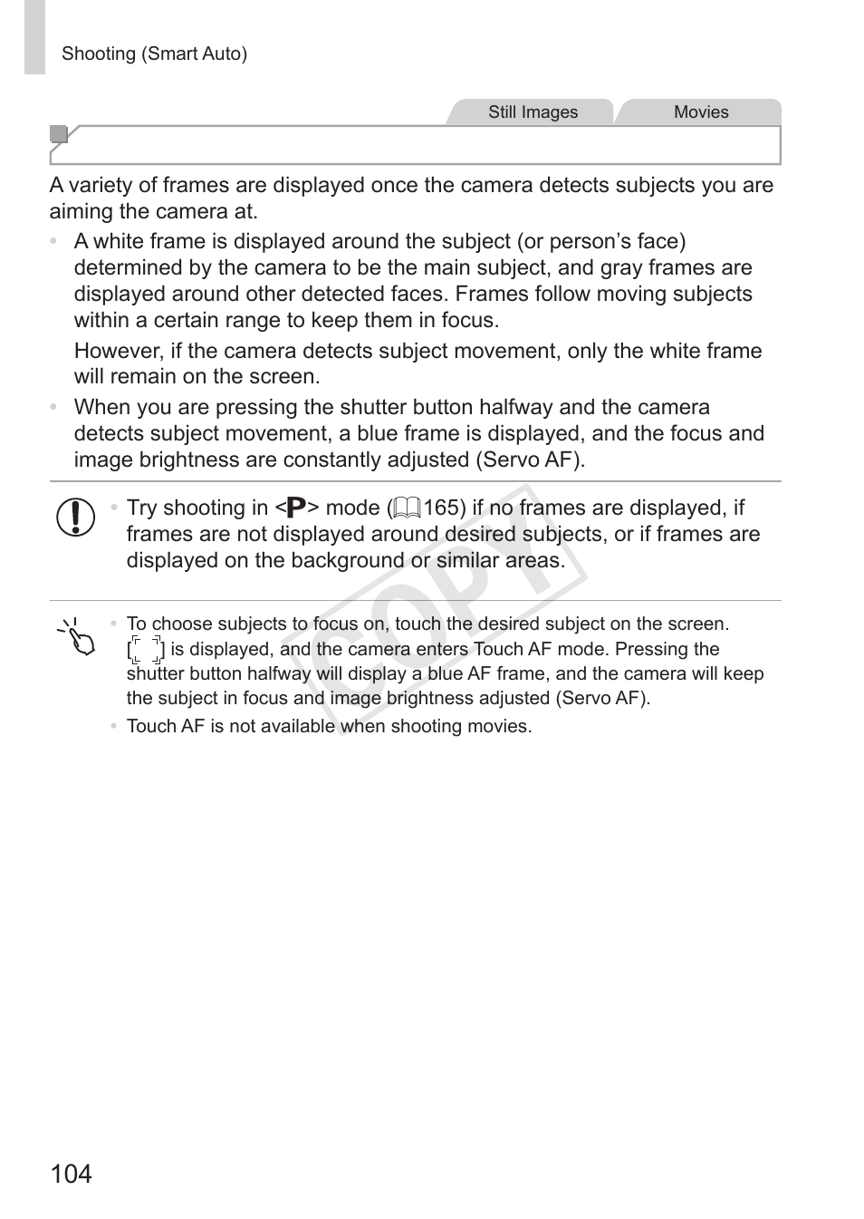 Cop y | Canon PowerShot S110 User Manual | Page 104 / 346