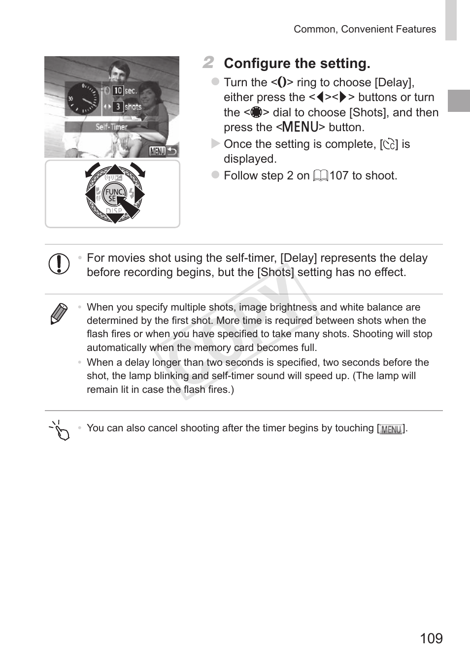 Cop y | Canon PowerShot S110 User Manual | Page 109 / 346