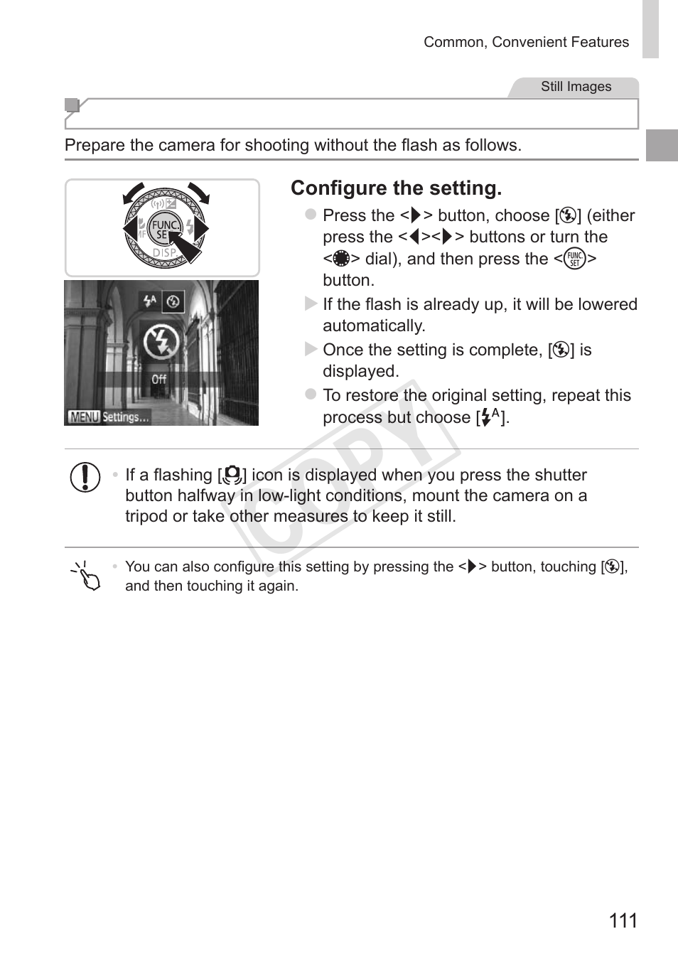 Cop y | Canon PowerShot S110 User Manual | Page 111 / 346