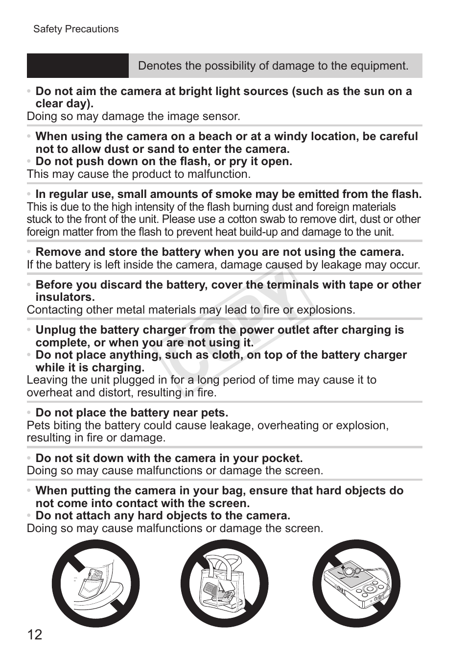 Cop y | Canon PowerShot S110 User Manual | Page 12 / 346