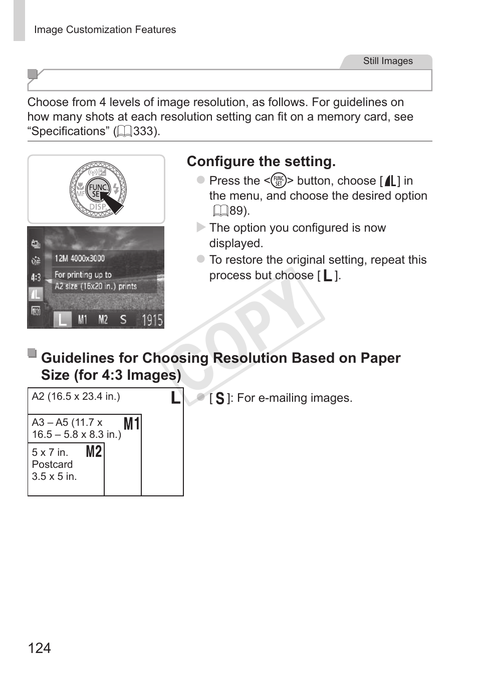 Cop y | Canon PowerShot S110 User Manual | Page 124 / 346