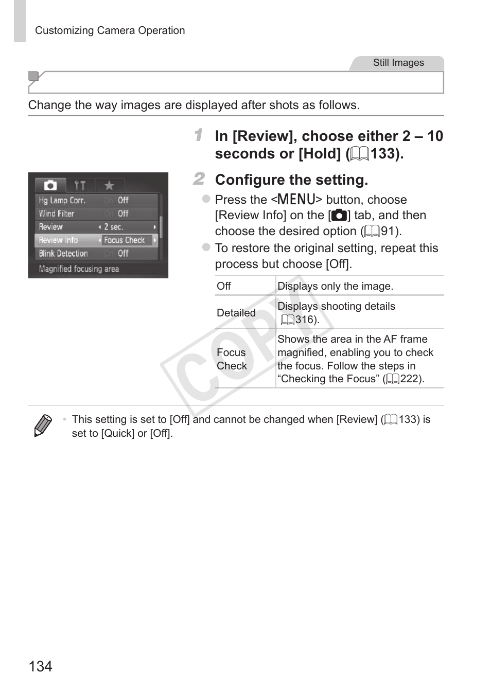 Cop y | Canon PowerShot S110 User Manual | Page 134 / 346