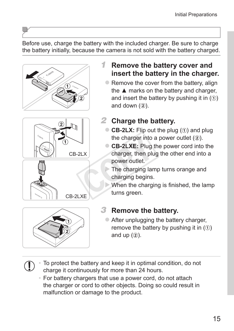 Cop y | Canon PowerShot S110 User Manual | Page 15 / 346