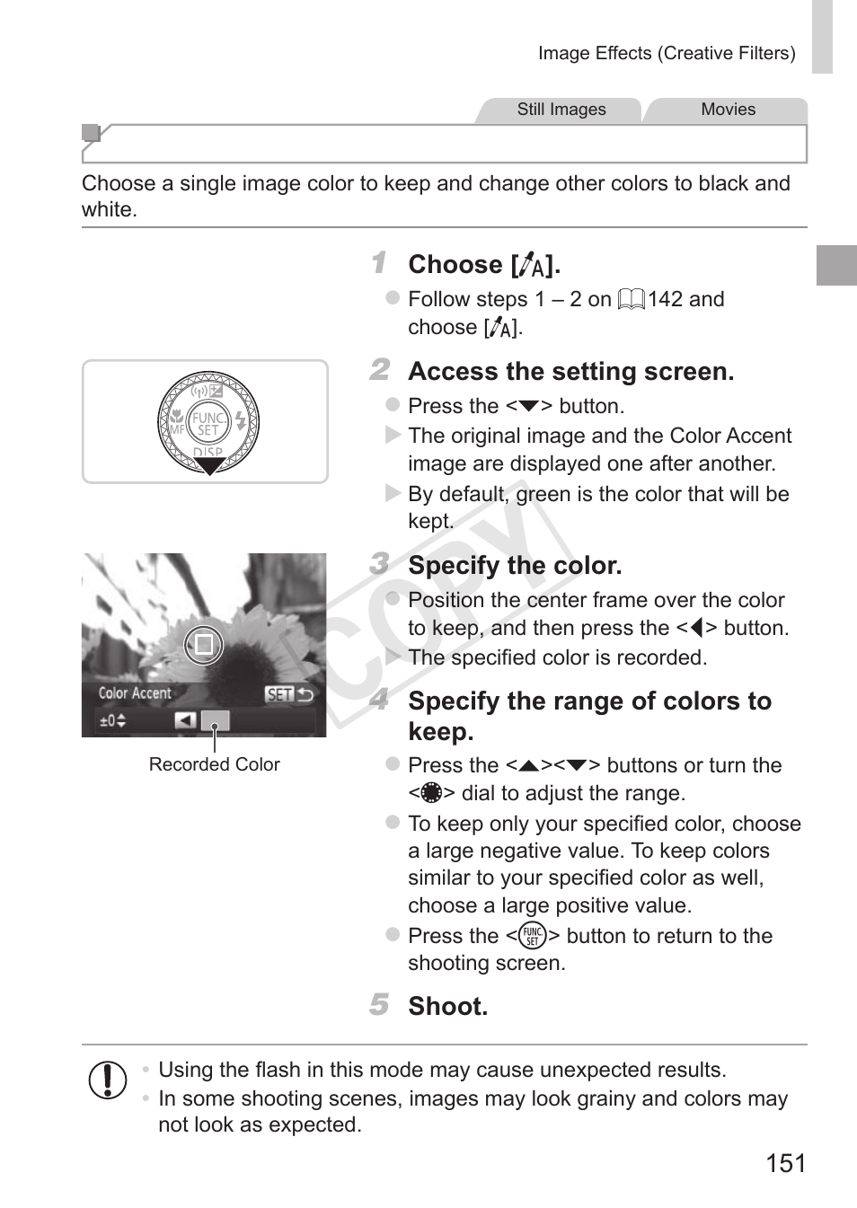 Cop y | Canon PowerShot S110 User Manual | Page 151 / 346