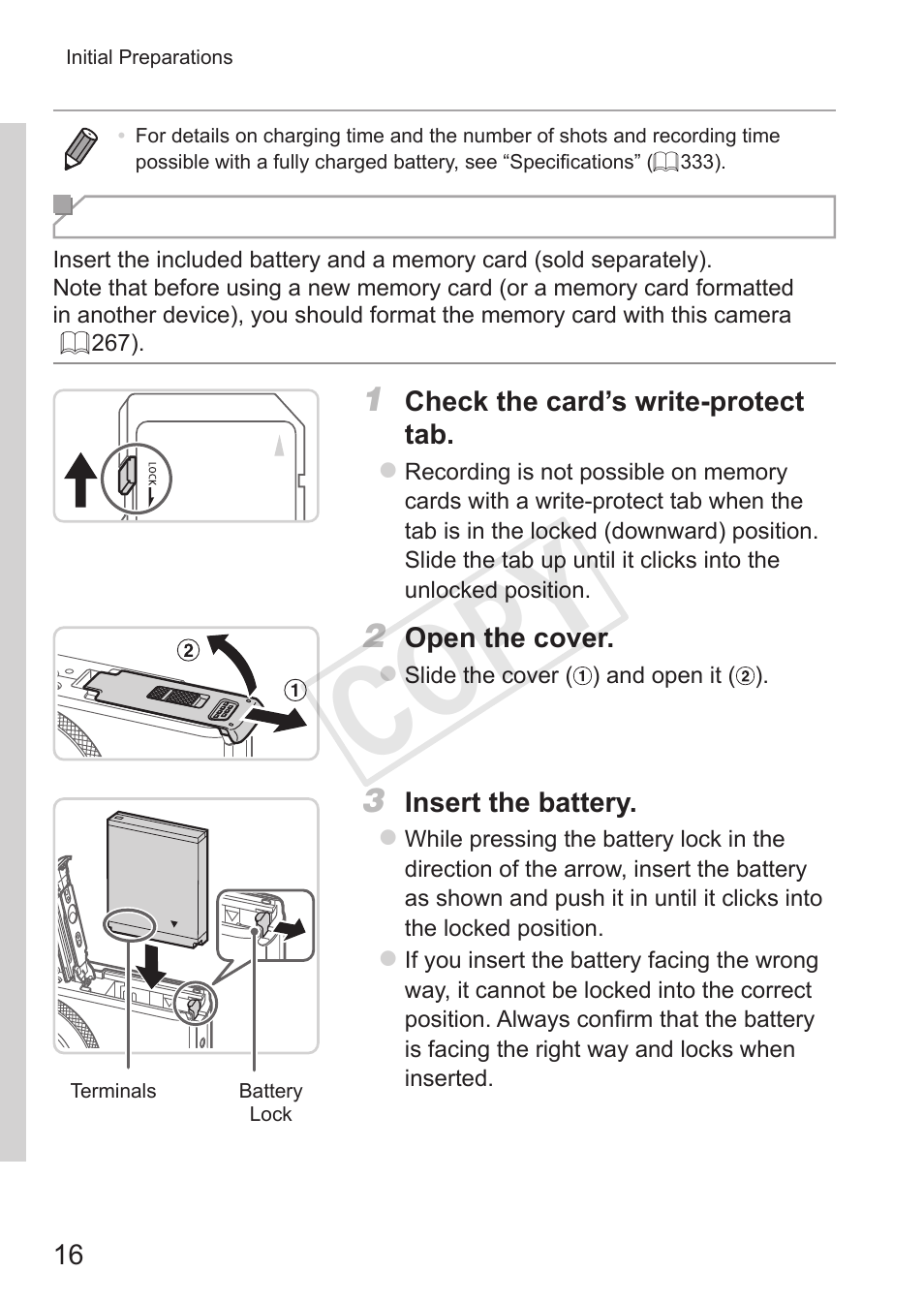 Cop y | Canon PowerShot S110 User Manual | Page 16 / 346