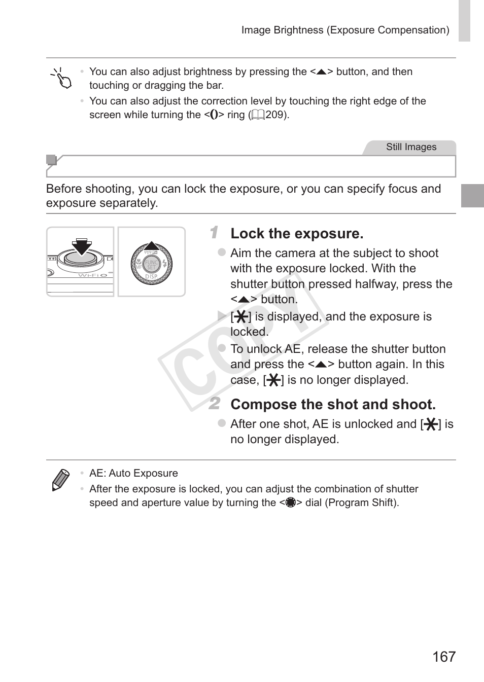 Cop y | Canon PowerShot S110 User Manual | Page 167 / 346