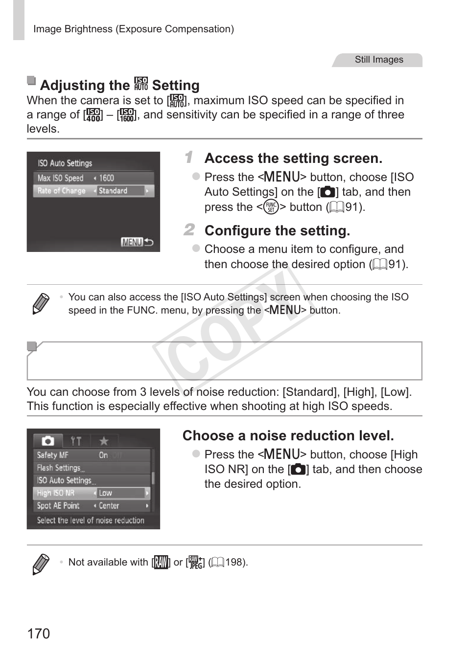 Cop y | Canon PowerShot S110 User Manual | Page 170 / 346