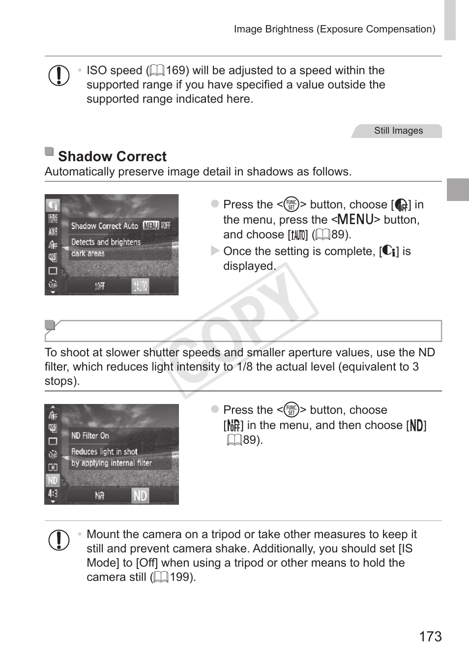 Cop y | Canon PowerShot S110 User Manual | Page 173 / 346