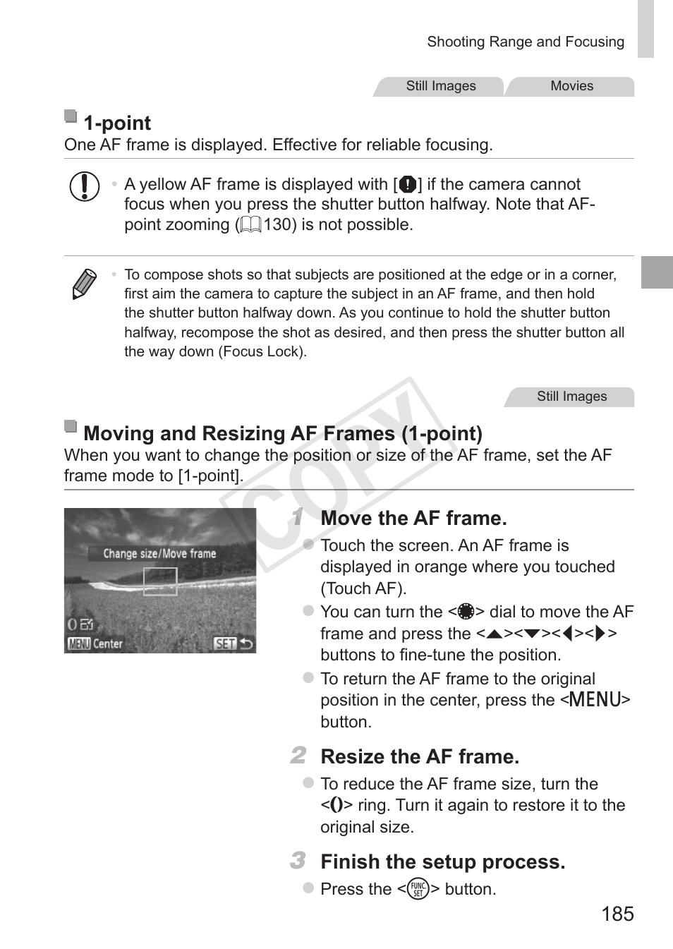 Cop y | Canon PowerShot S110 User Manual | Page 185 / 346