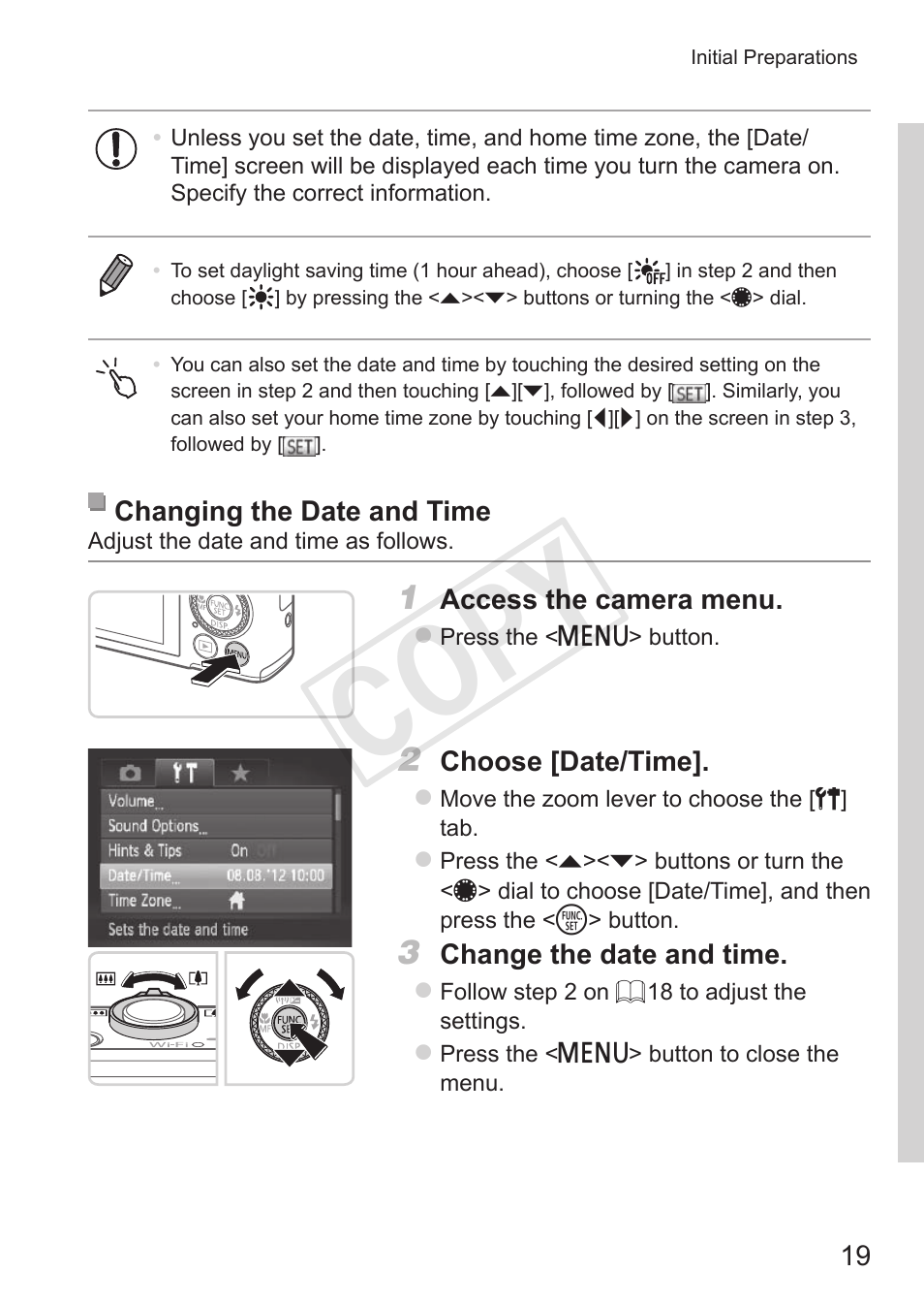 Cop y | Canon PowerShot S110 User Manual | Page 19 / 346