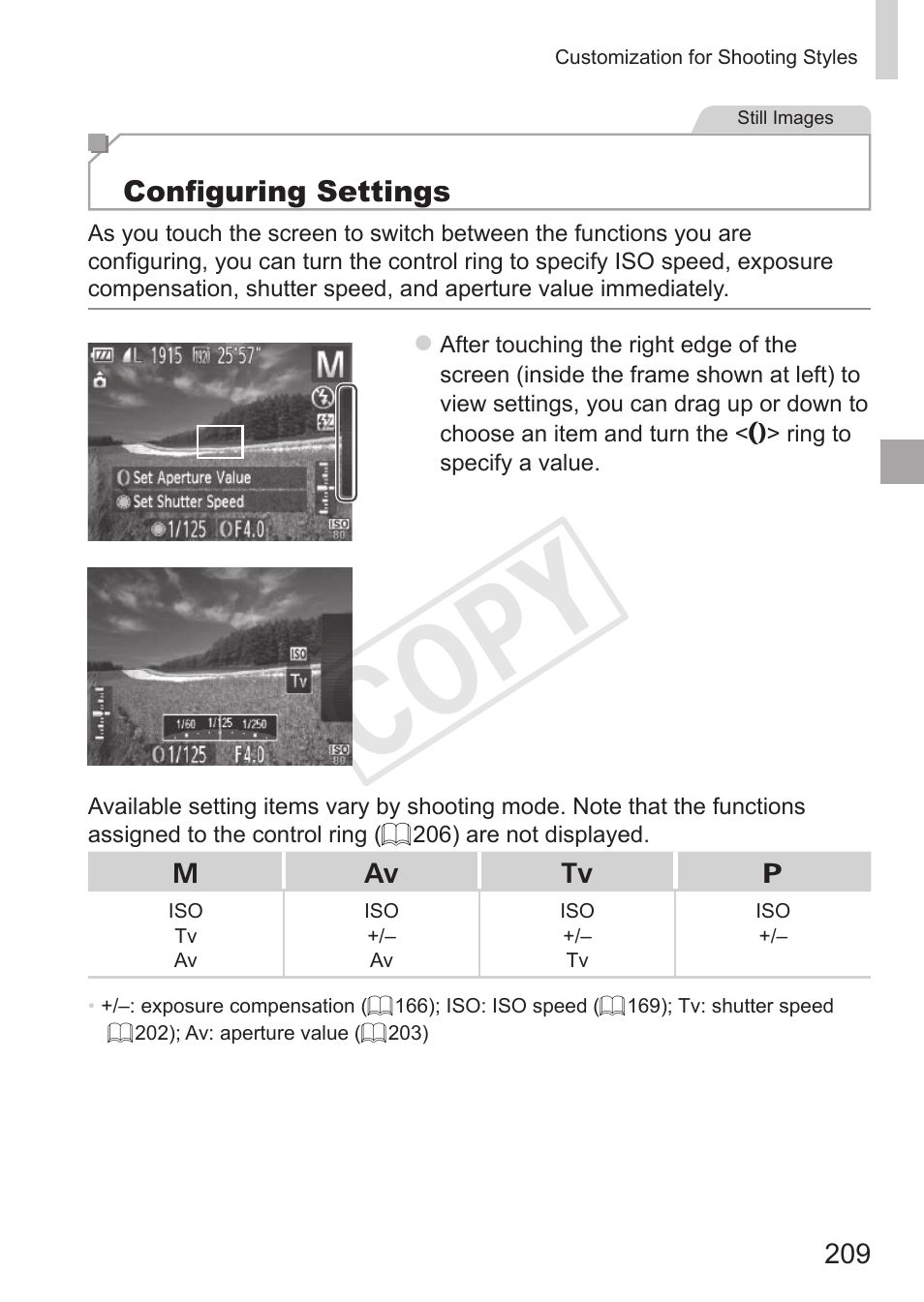 Cop y | Canon PowerShot S110 User Manual | Page 209 / 346