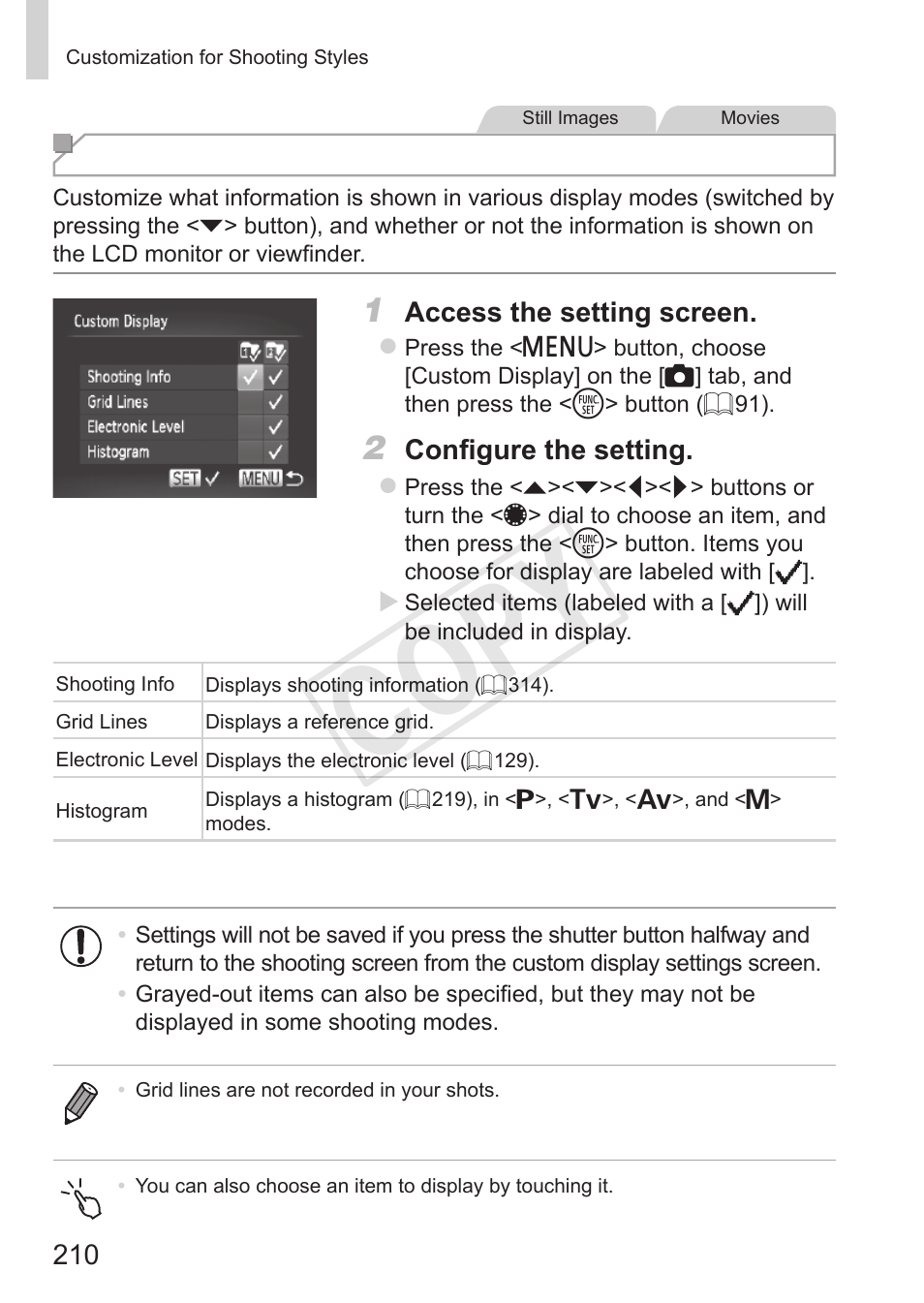 C op y | Canon PowerShot S110 User Manual | Page 210 / 346