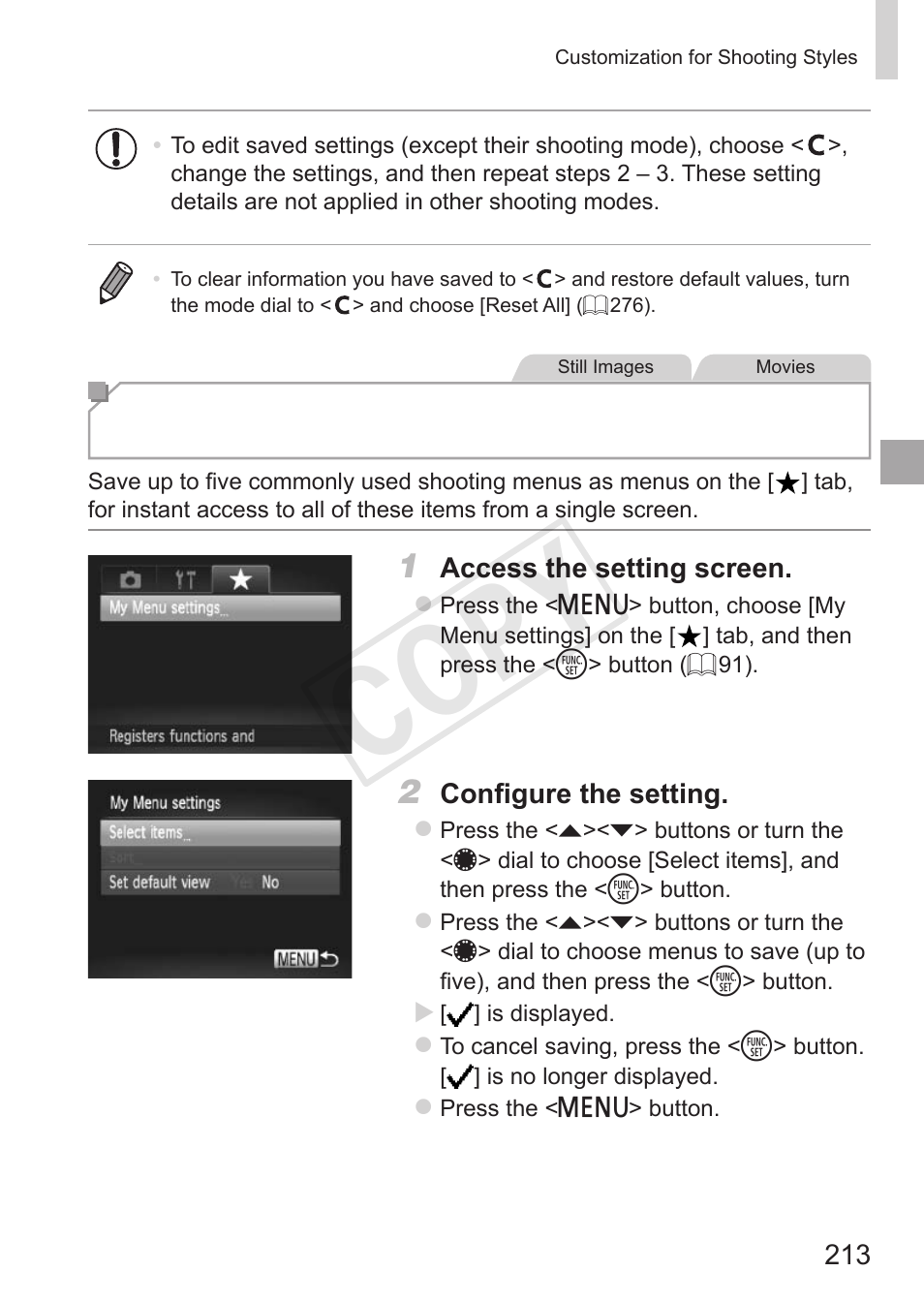 Cop y | Canon PowerShot S110 User Manual | Page 213 / 346