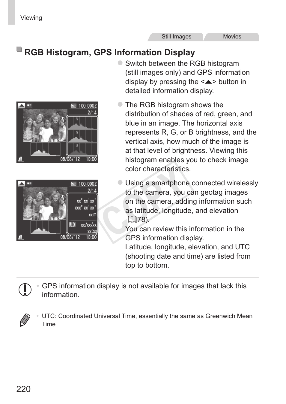 Cop y | Canon PowerShot S110 User Manual | Page 220 / 346