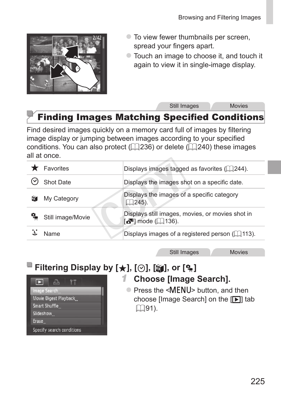 Cop y | Canon PowerShot S110 User Manual | Page 225 / 346