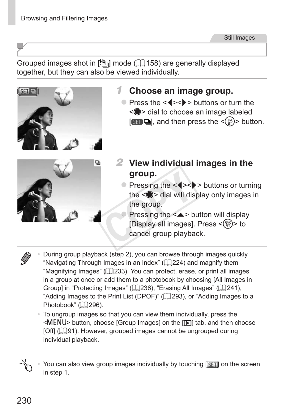 Cop y | Canon PowerShot S110 User Manual | Page 230 / 346