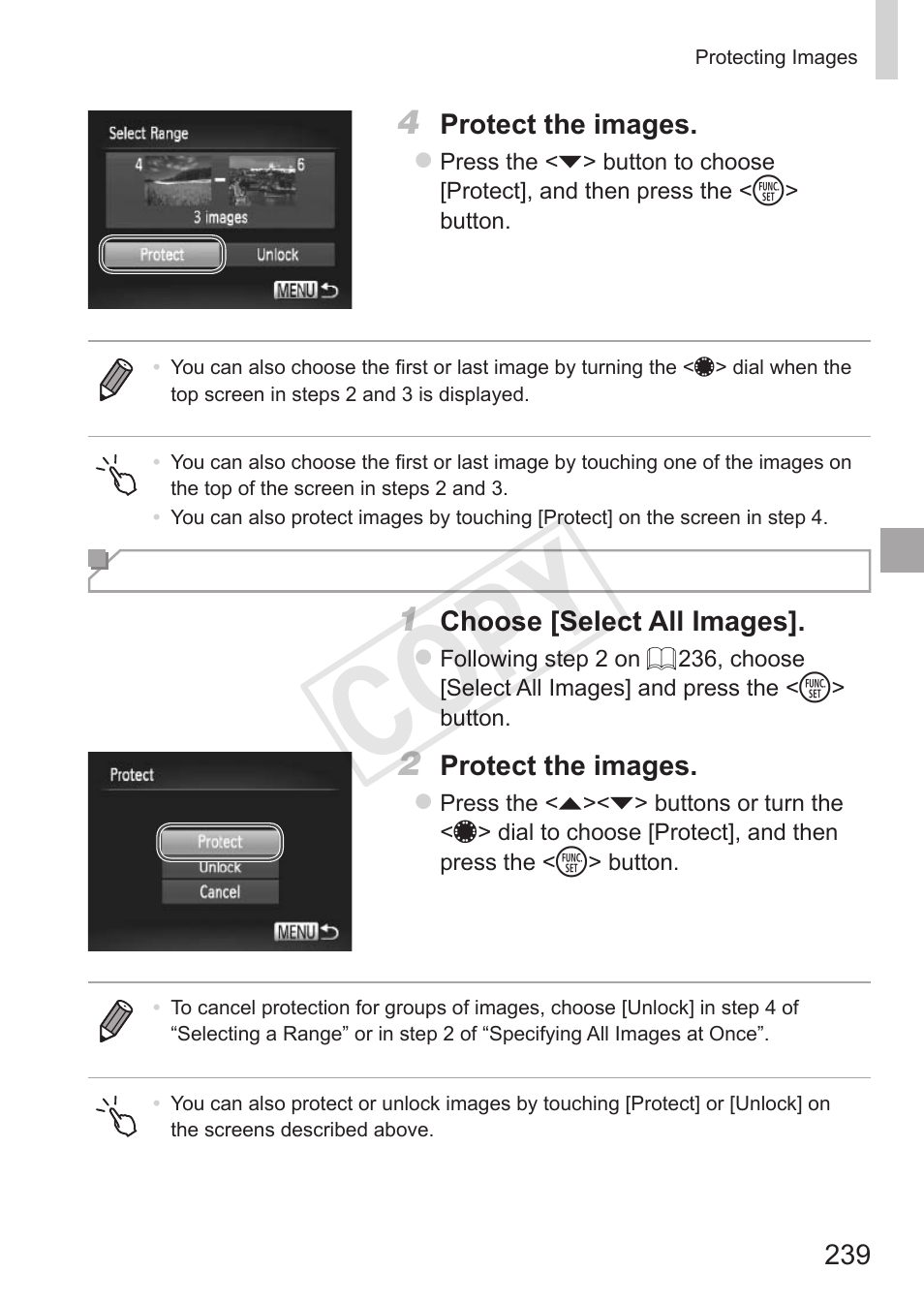 Cop y | Canon PowerShot S110 User Manual | Page 239 / 346