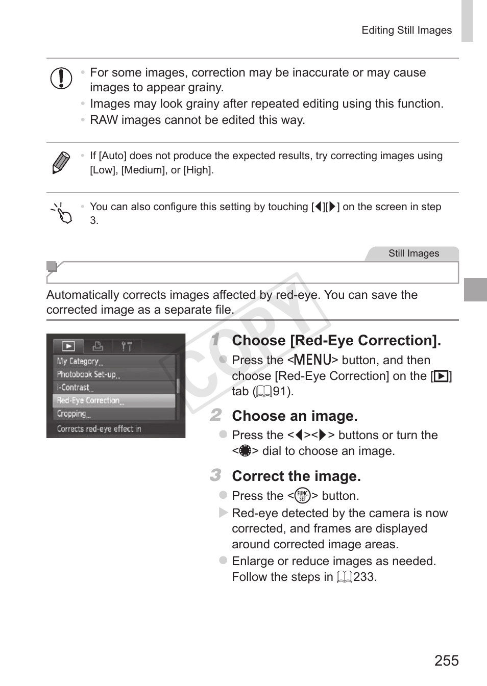 Cop y | Canon PowerShot S110 User Manual | Page 255 / 346