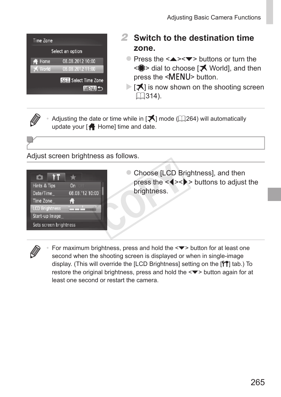 Cop y | Canon PowerShot S110 User Manual | Page 265 / 346