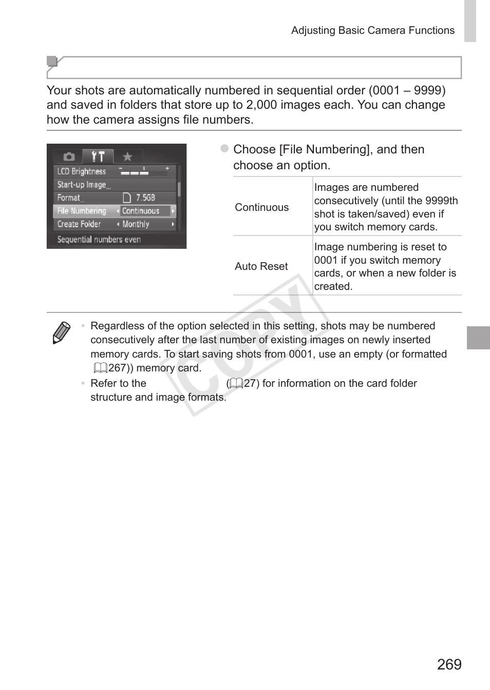 Cop y | Canon PowerShot S110 User Manual | Page 269 / 346