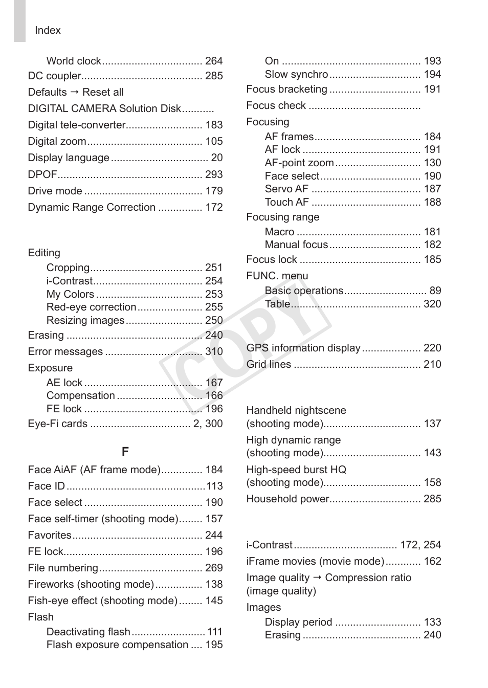 C op y | Canon PowerShot S110 User Manual | Page 338 / 346