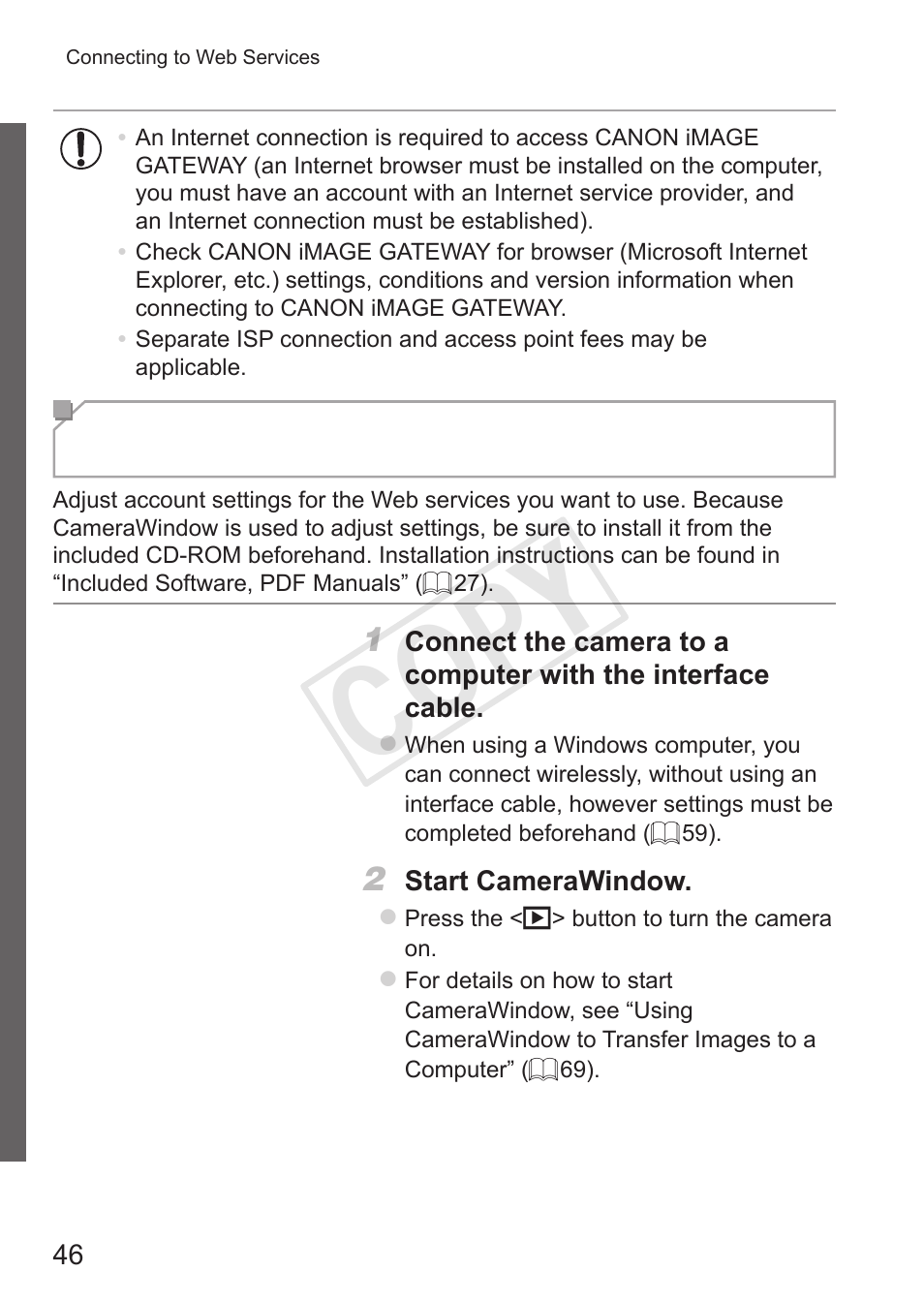 Cop y | Canon PowerShot S110 User Manual | Page 46 / 346