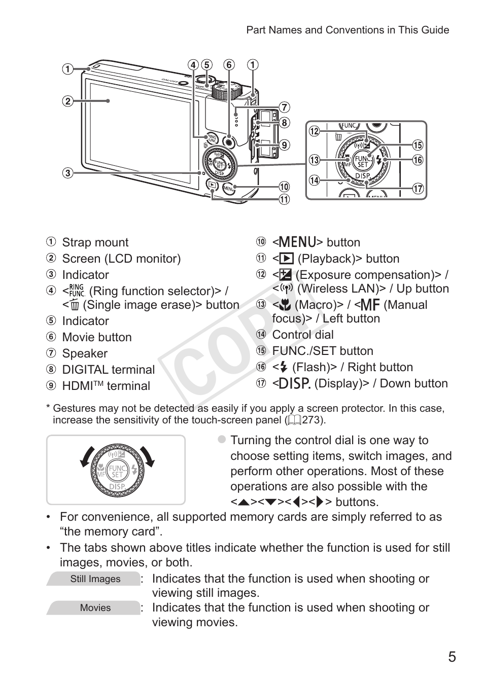 Cop y | Canon PowerShot S110 User Manual | Page 5 / 346