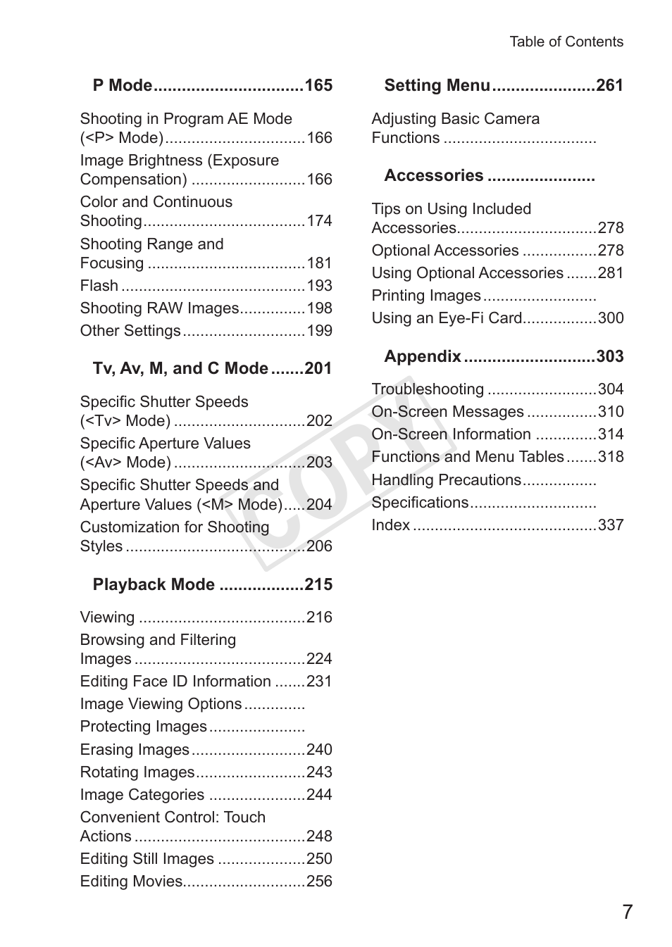 C op y | Canon PowerShot S110 User Manual | Page 7 / 346
