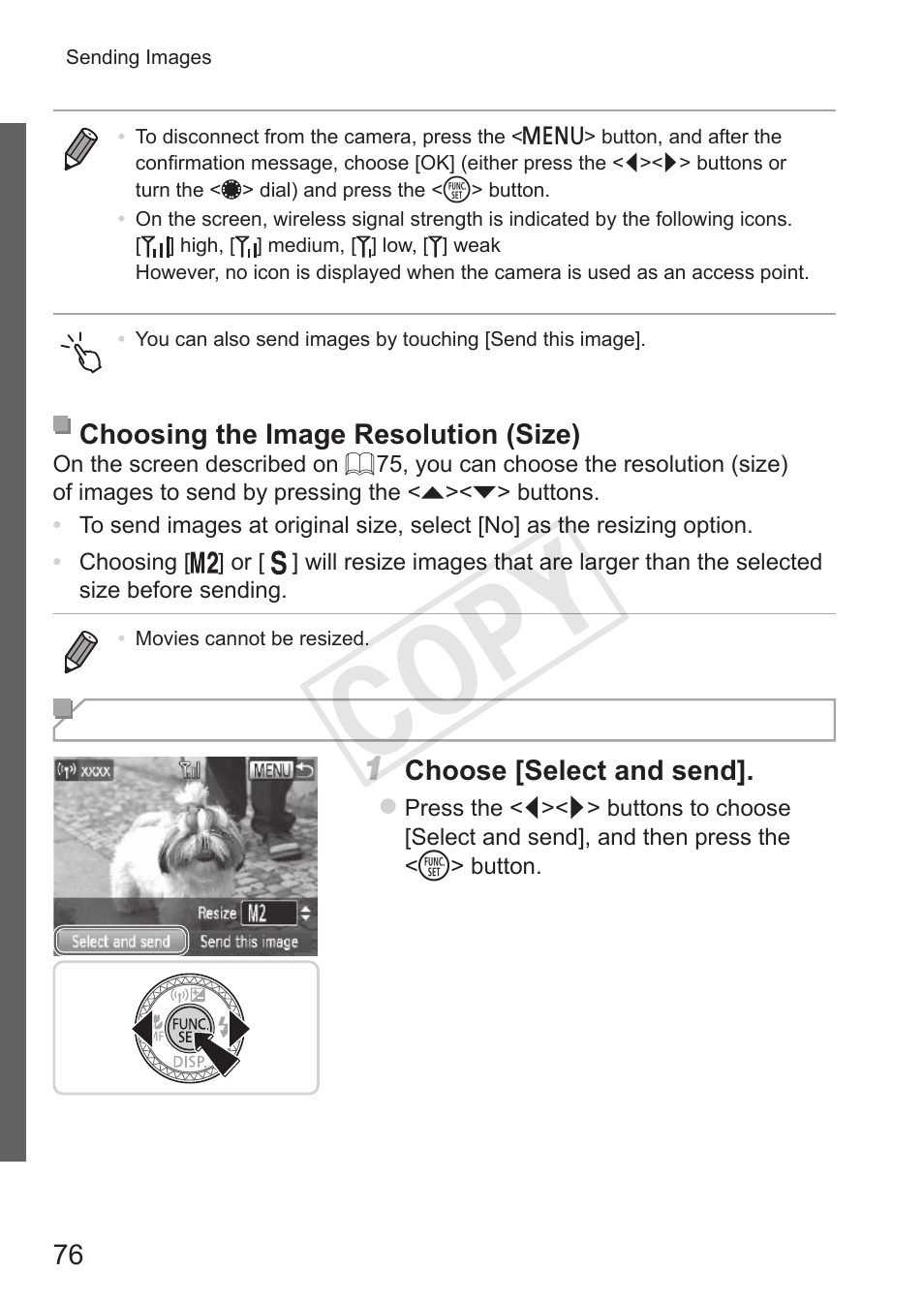 Cop y | Canon PowerShot S110 User Manual | Page 76 / 346