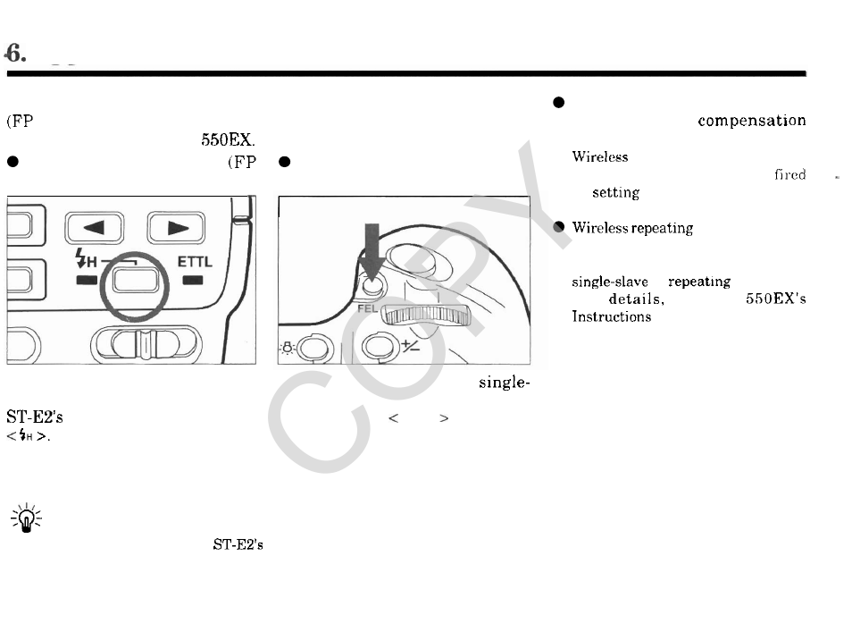 Copy, Applications | Canon Speedlite Transmitter ST-E2 User Manual | Page 15 / 19