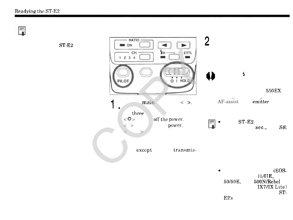 Copy | Canon Speedlite Transmitter ST-E2 User Manual | Page 6 / 19